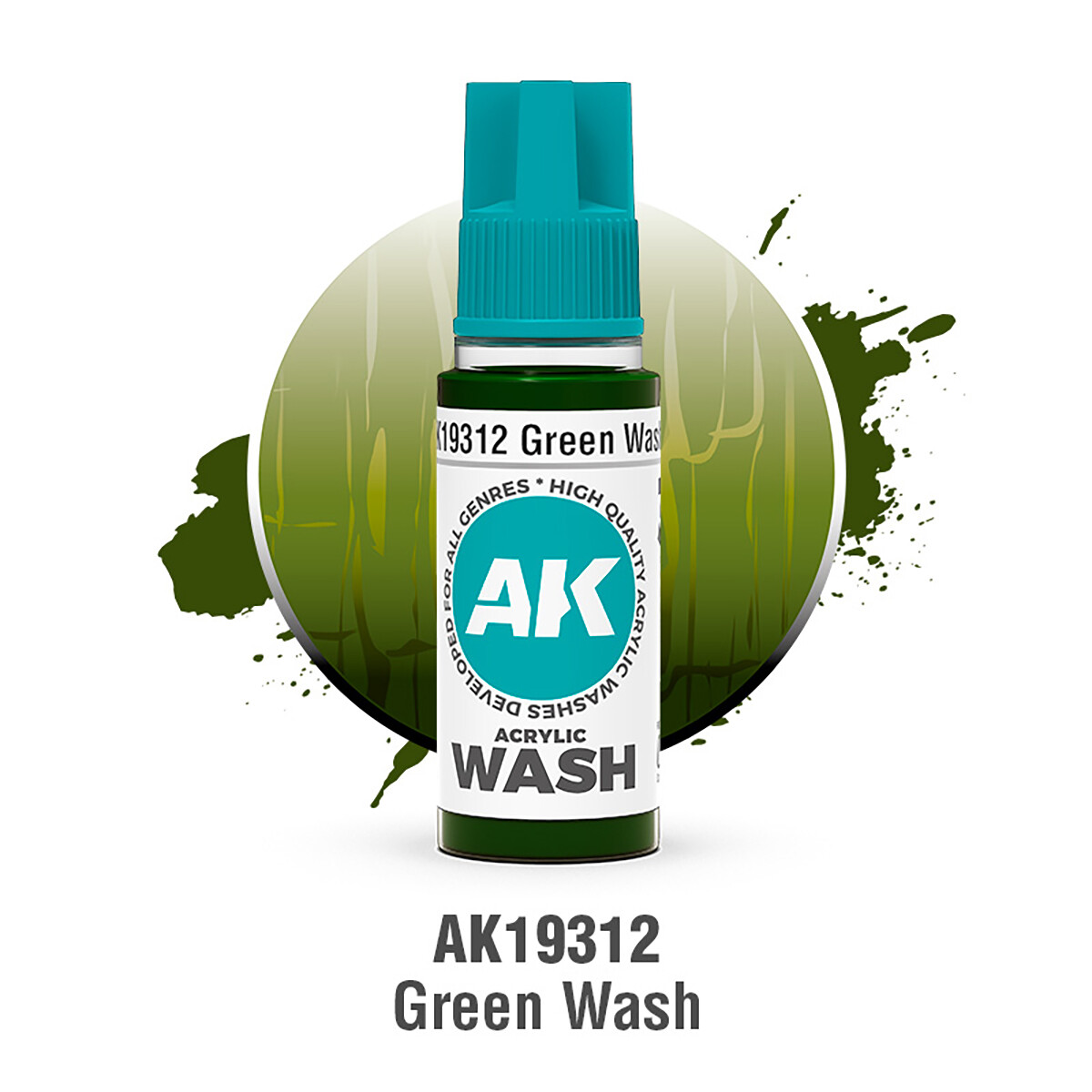 AK Acrylic Washes: Green AK19312