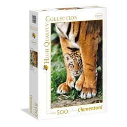 Пазл Clementoni "Тигры. Мамина защита" на 500 детал.