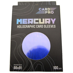 Протекторы Card-Pro голографические (размер 66х91 мм) 100шт. синие