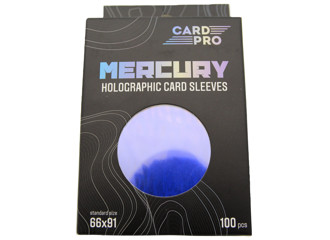 Протекторы Card-Pro голографические (размер 66х91 мм) 100шт. синие