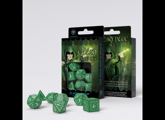 Набор кубиков Elvish Green & white Dice Set (7)