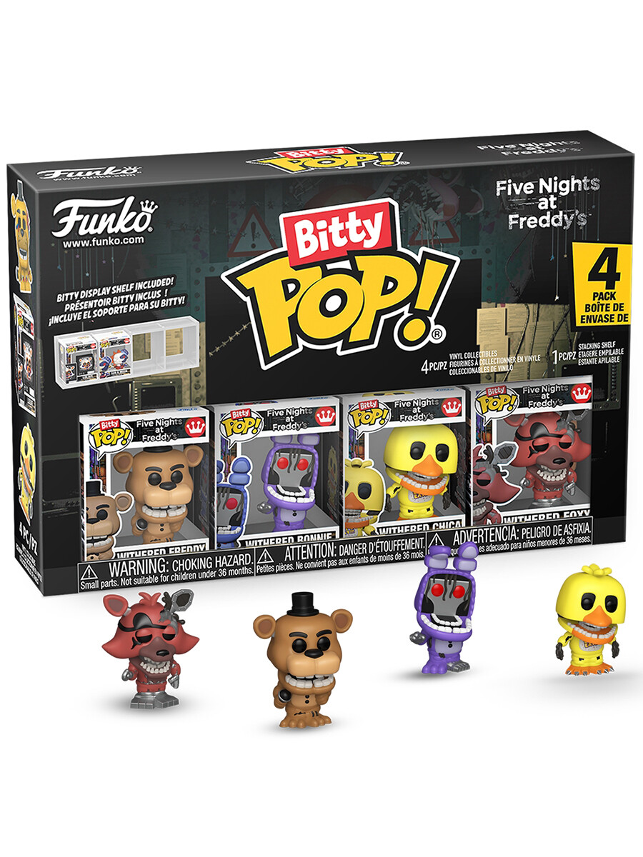 Фигурка Funko Bitty POP! FNAF Withered Freddy+Bonnie+Chica+Foxy