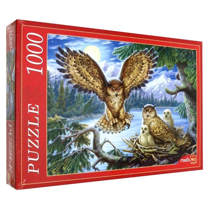 Пазл Рыжий кот  "Совы" на 1000 детал.