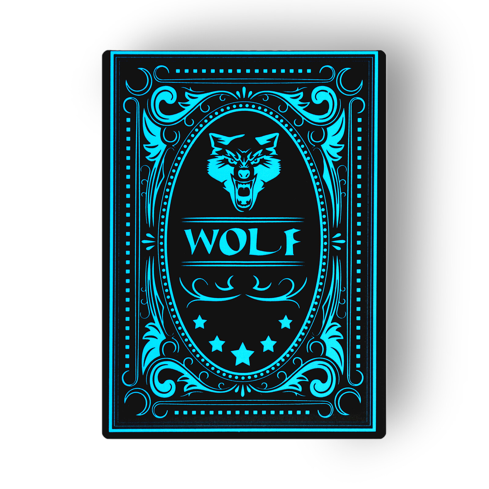 Карты игральные "Неон" сине-белые