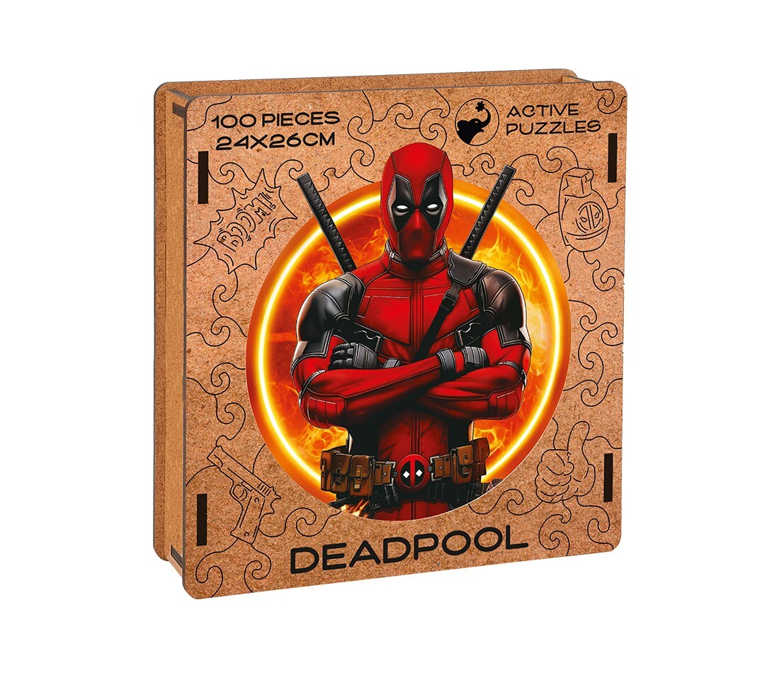 Пазл Active Puzzles деревянный "Дэдпул" 100 дет.