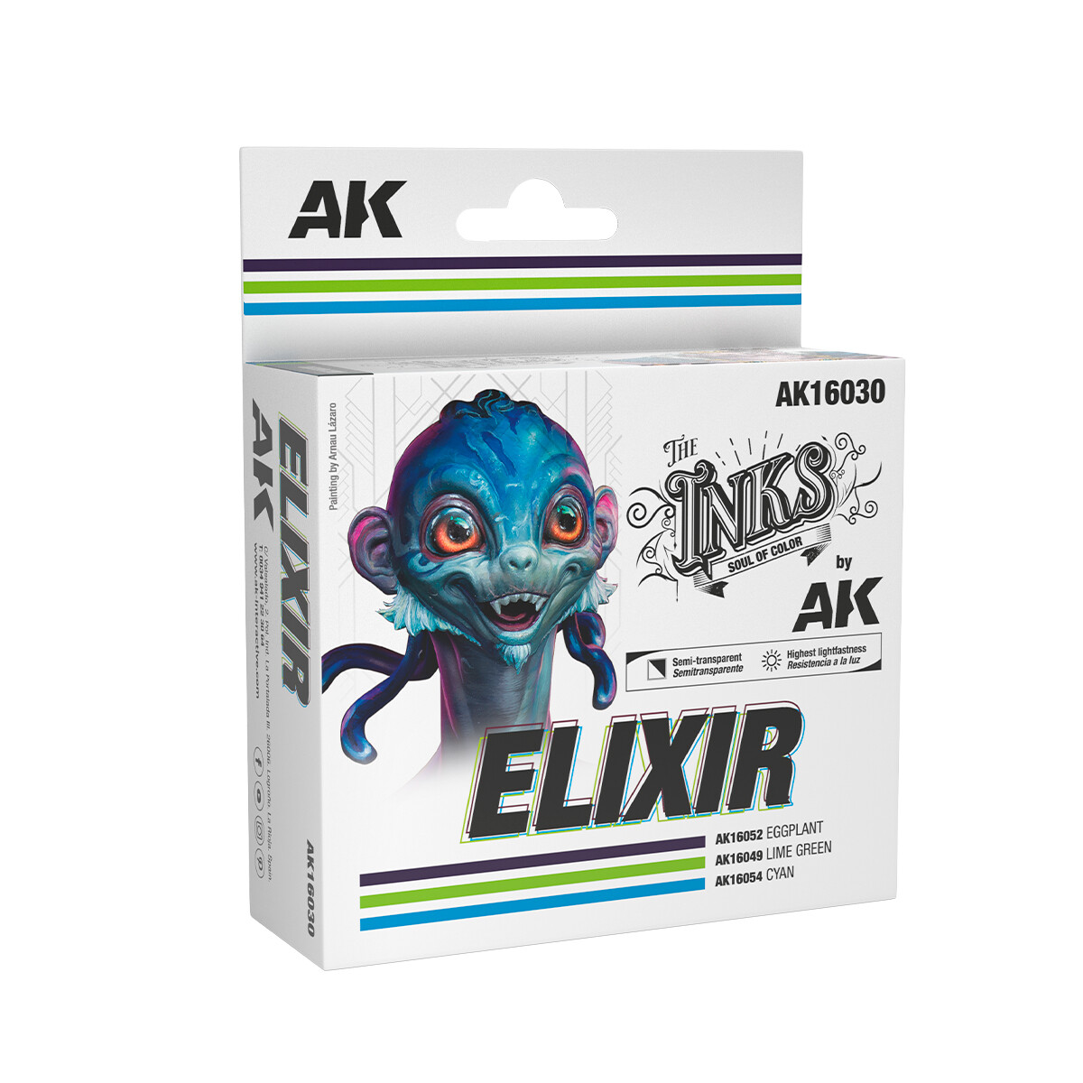 AK THE INKS SET: ELIXIR AK16030 (3 шт)