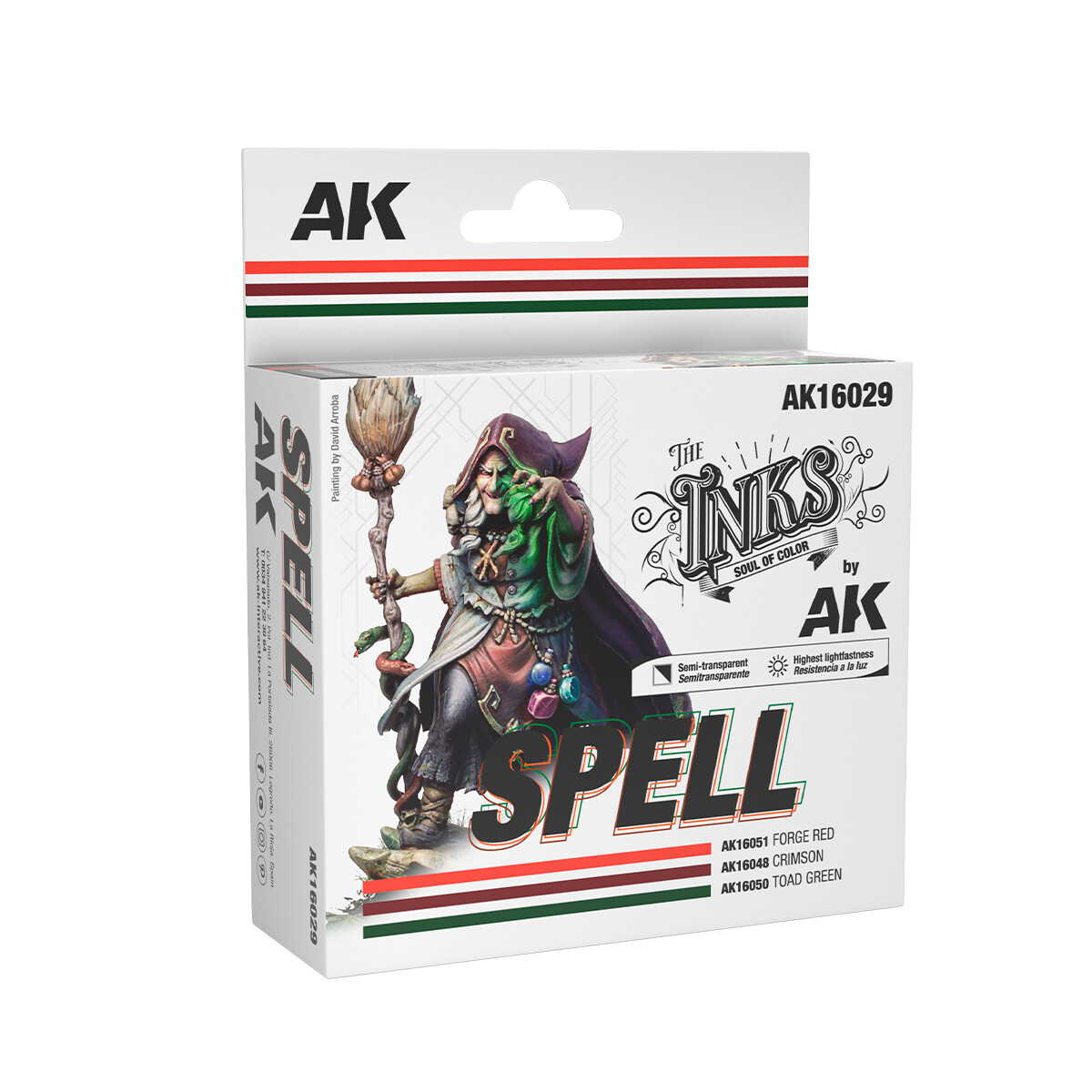 AK THE INKS SET: SPELL AK16029 (3 шт)