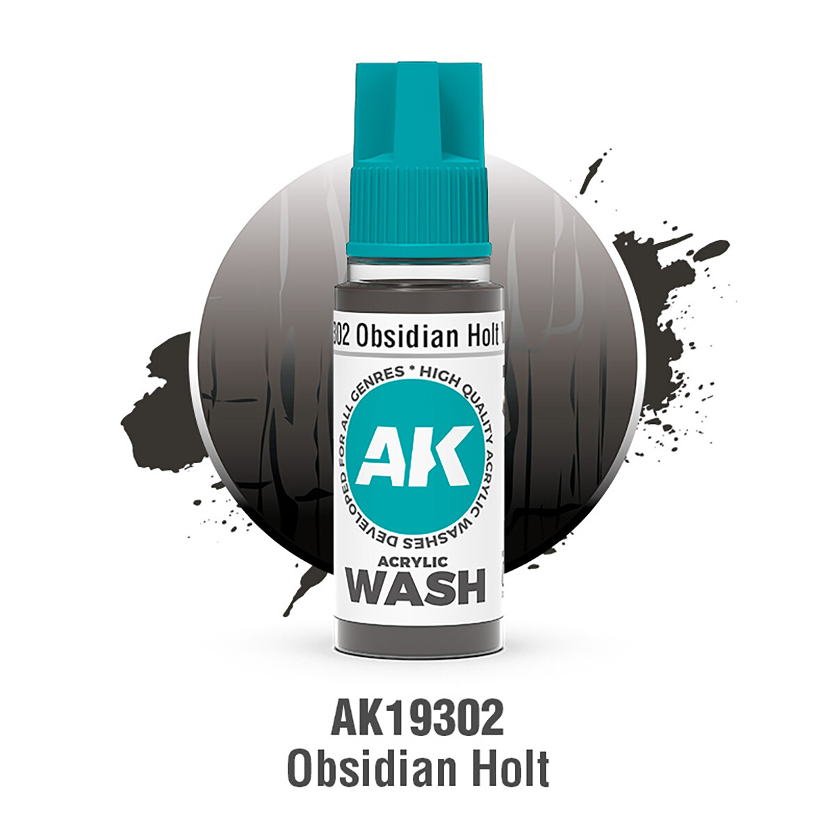AK Acrylic Washes: Obsidian Holt  AK19302