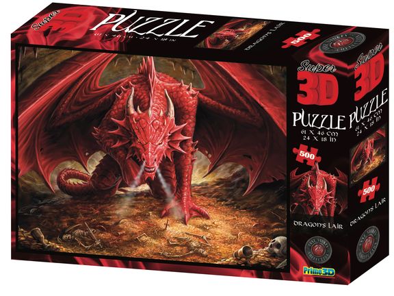Пазл Super 3D "Драконье логово", 500 детал.