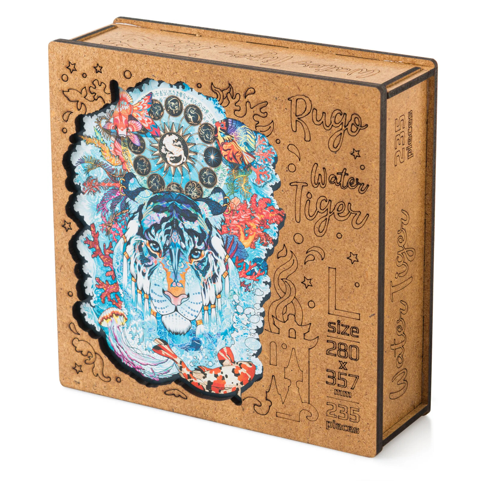 Пазл Rugo деревянный Водяной Тигр L 235 деталей