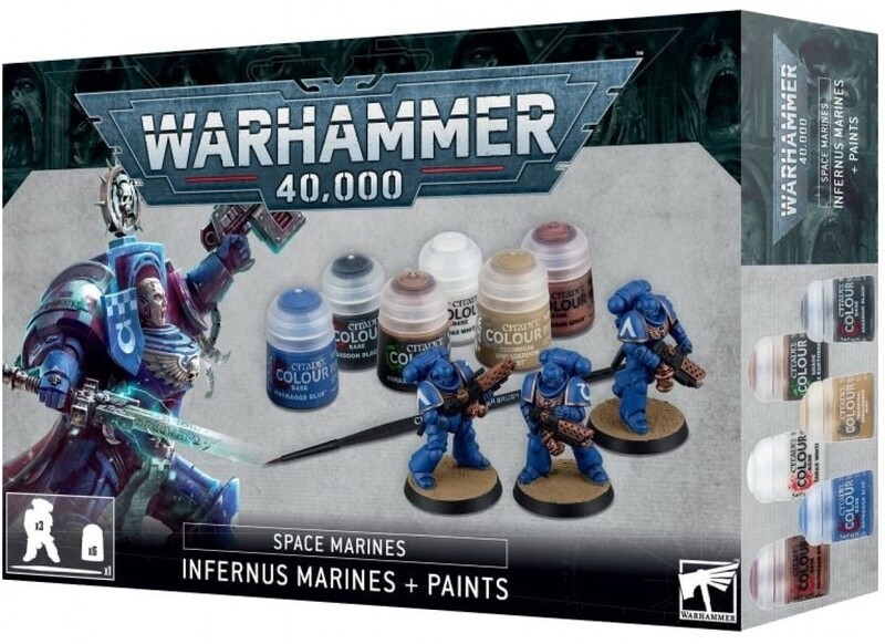 WH40K: Space Marines: Infernus Marines + Paints