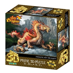 Пазл Super 3D "Золотой горный дракон", 100 детал. 