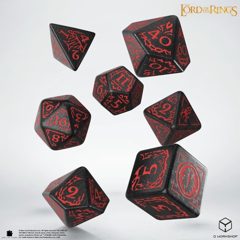 Набор кубиков The Lord of the Rings: Mordor Dice Set, 7 шт