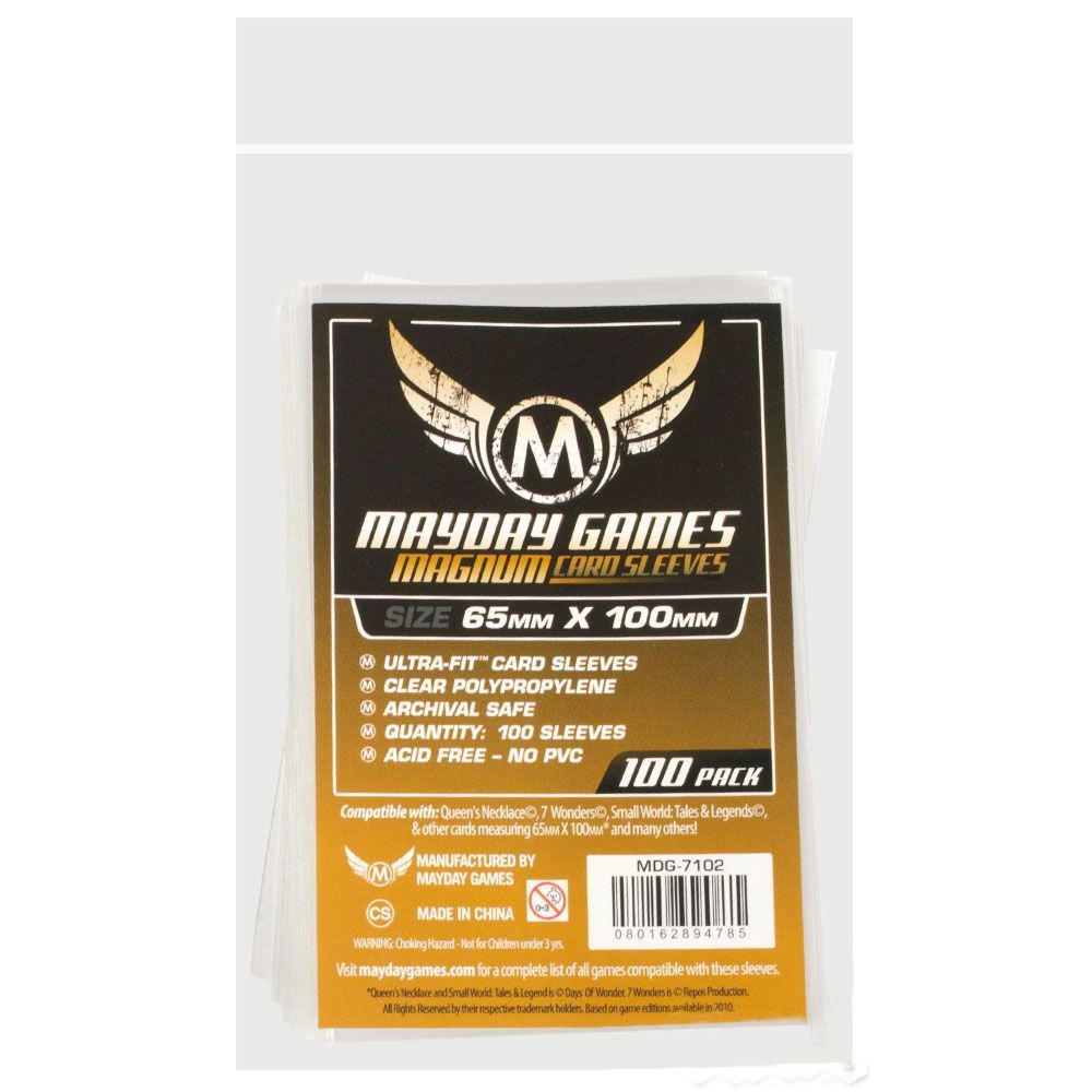 Протекторы Mayday (размер 65х100 мм) 100 шт. стандарт: прозрачные