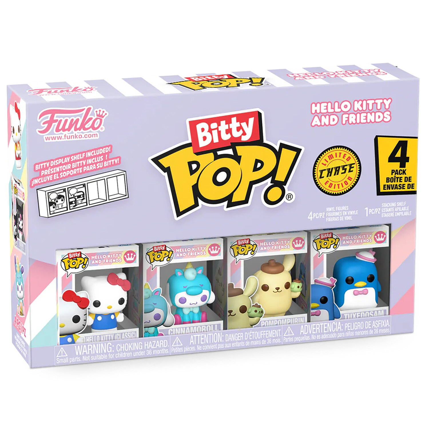 Фигурка Funko Bitty POP! Hello Kitty And Friends HK+Cinnamoroll+Pompompurin+Chase