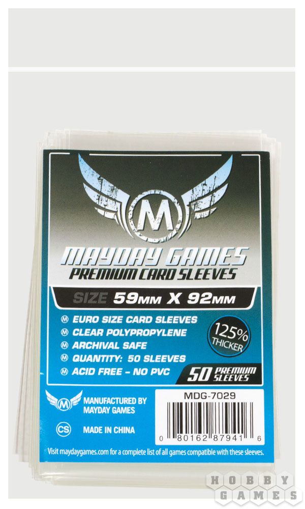 Протекторы Mayday (размер 59х92 мм) 50 шт. премиум: прозрачные