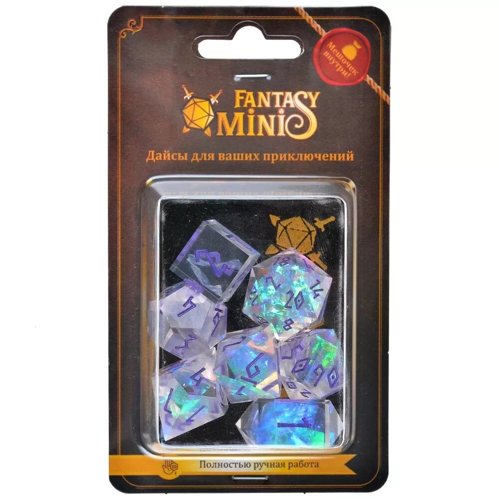 Набор кубиков Fantasy Minis Pure Gem