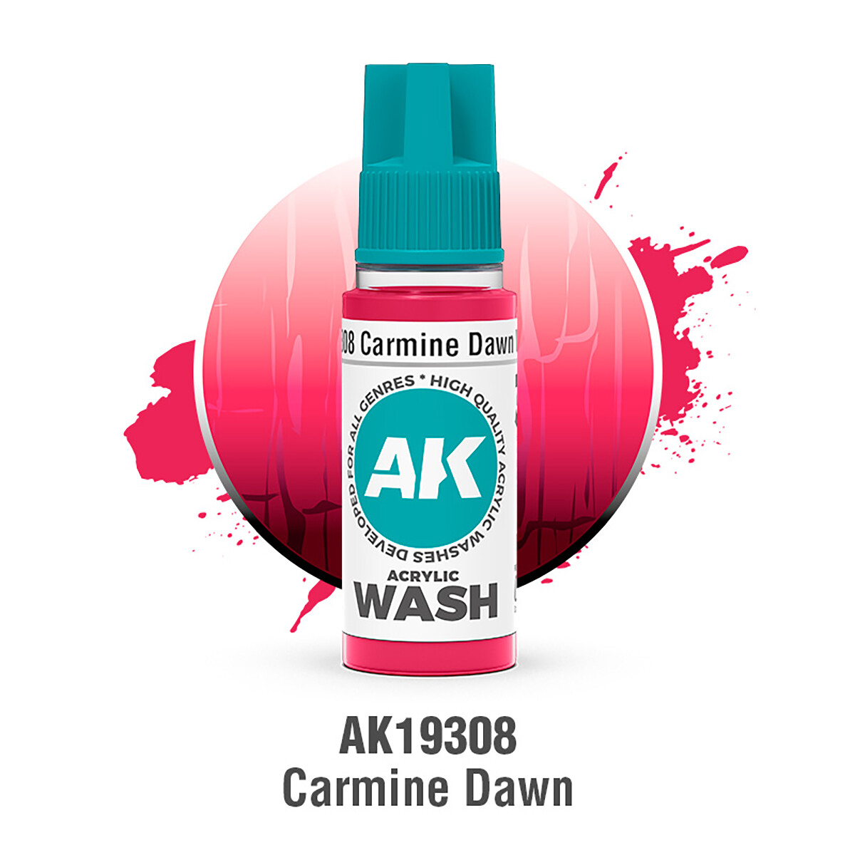 AK Acrylic Washes: Carmine Dawn AK19308