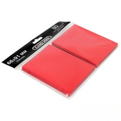 Протекторы Card-Pro (размер 66х91 мм) 80шт. красные