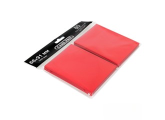 Протекторы Card-Pro (размер 66х91 мм) 80шт. красные