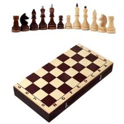 Шахматы "Гроссмейстерские" турнирные с темной доской (410*210)