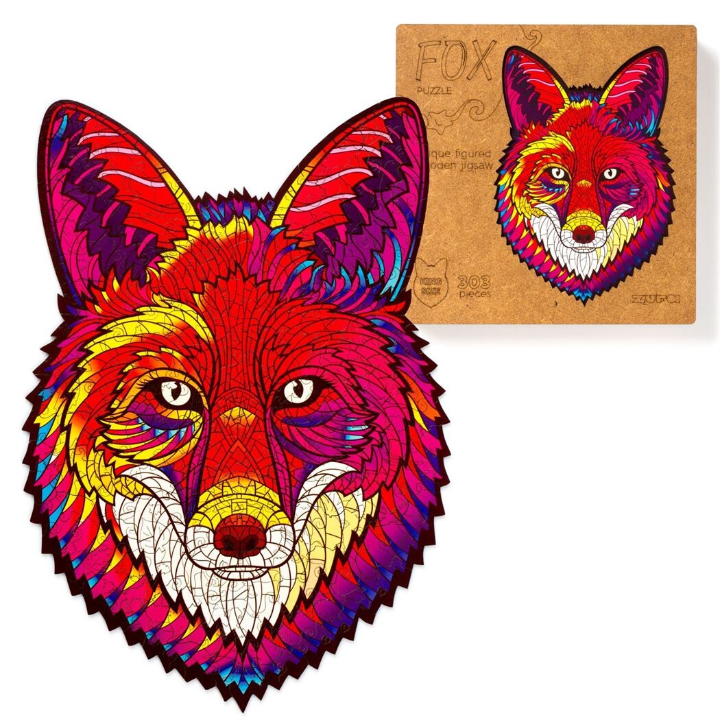 Пазл Zufa деревянный "Лиса" размер XL (2022) (303 детали)