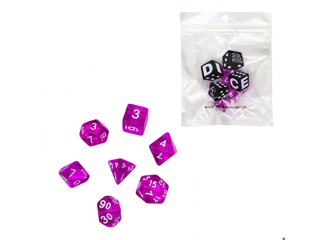 Набор кубиков "Время игры" прозрачные пурпурные