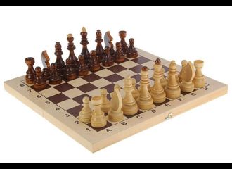 Шахматы "Гроссмейстерские" турнирные с доской (410*210)
