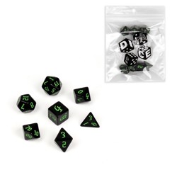 Набор кубиков "Время игры" черно-зеленые