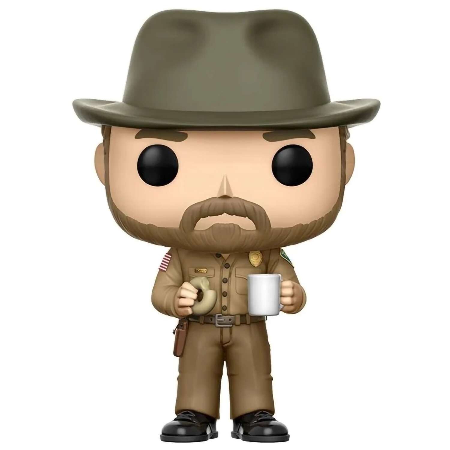 Фигурка Funko Pop: Очень странные дела Хоппер с пончиком (512)