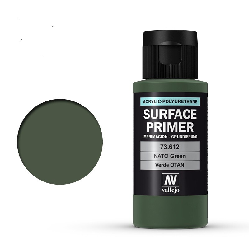 Vallejo Surface Primer: NATO Green 73.612 (60 мл)