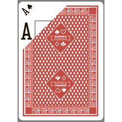 Карты для покера "Фабрика покера" с двойным индексом