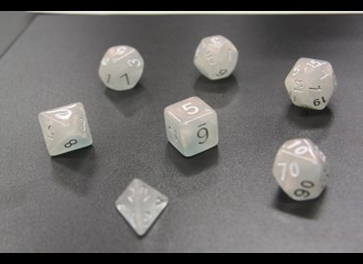 Набор кубиков для RPG "Единорог" 7 шт. Аврора морозная пурпурная