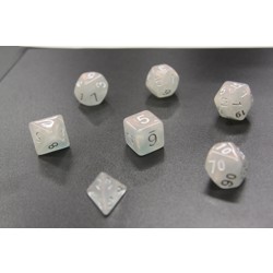 Набор кубиков для RPG "Единорог" 7 шт. Аврора морозная пурпурная