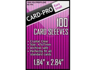 Протекторы Card-Pro (размер 47х71 мм) 100 шт., стандарт: прозрачные