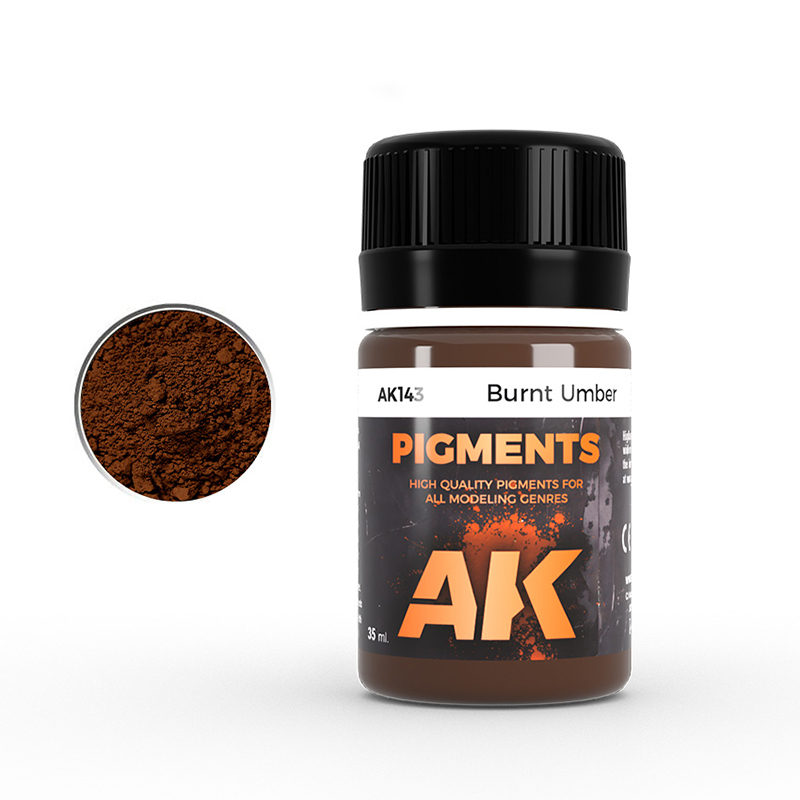 AK Interactive Pigments BURNT UMBER AK143 35 мл
