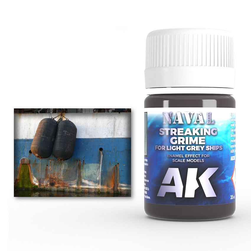 AK EFFECTS: STREAKING GRIME FOR LIGHT GREY SHIPS AK305