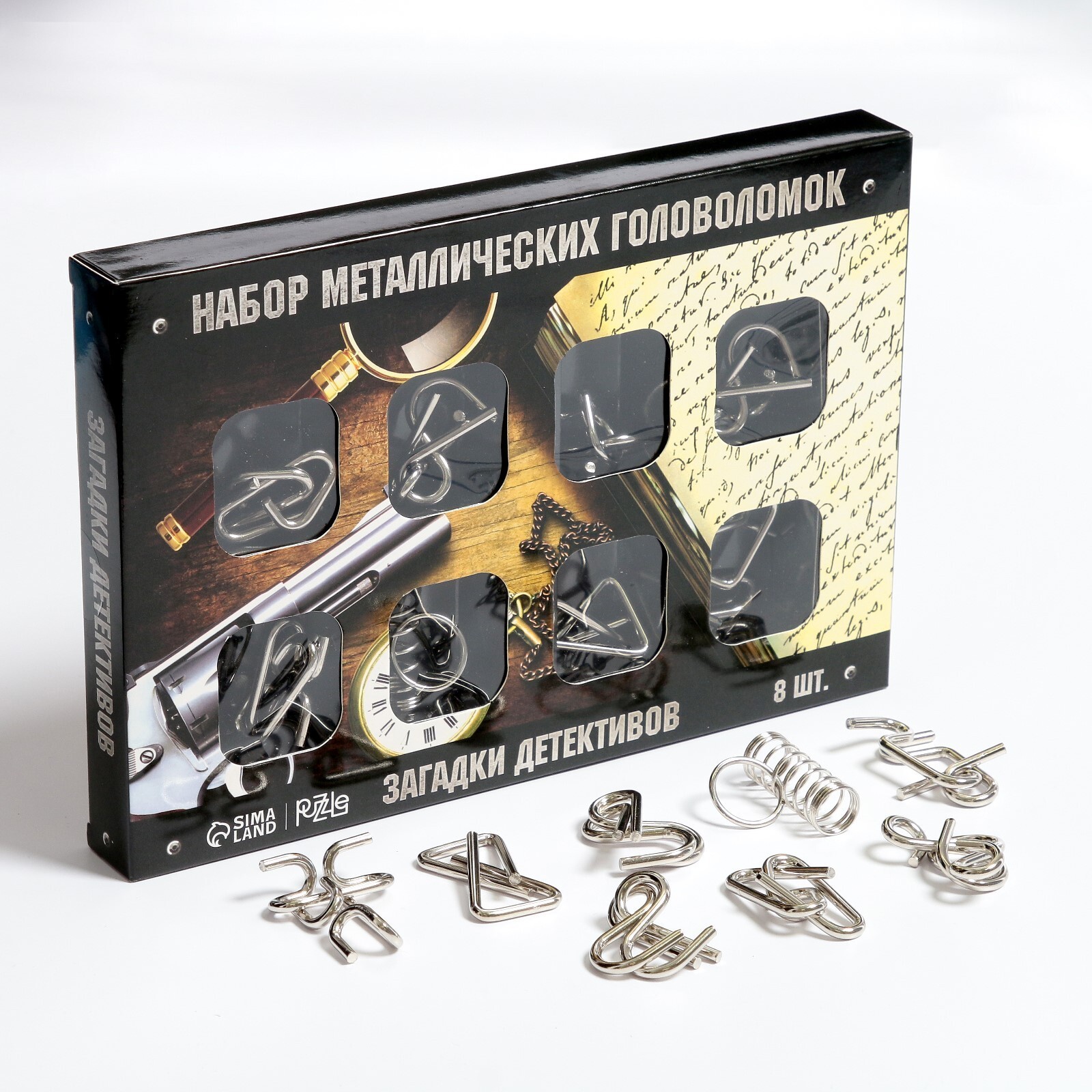 Набор головоломок «Загадки детективов» (8 шт)