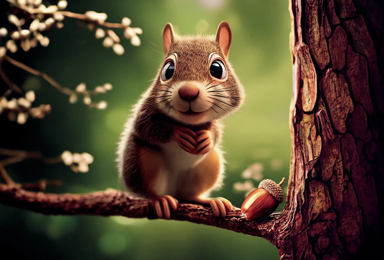 Пазл Super 3D "Белка на дереве", 48 детал. 