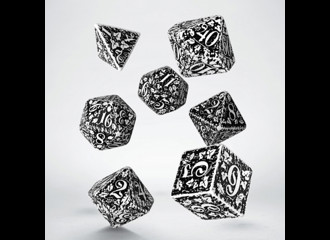 Набор кубиков Forest 3D White & black Dice Set (7)