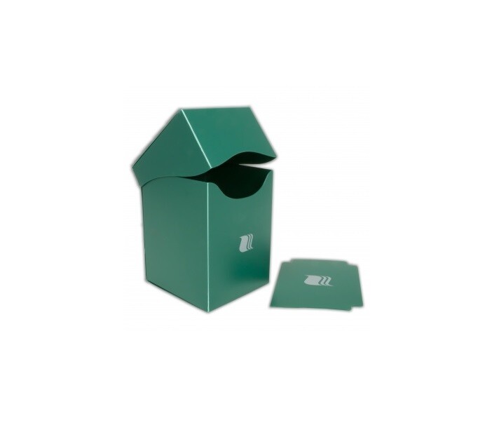 Коробочка пластиковая Blackfire вертикальная - Зелёная (80+ карт)