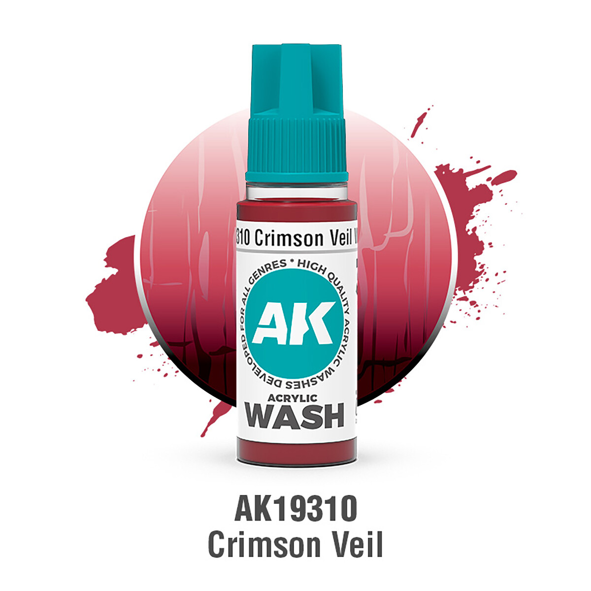 AK Acrylic Washes: Crimson Veil AK19310