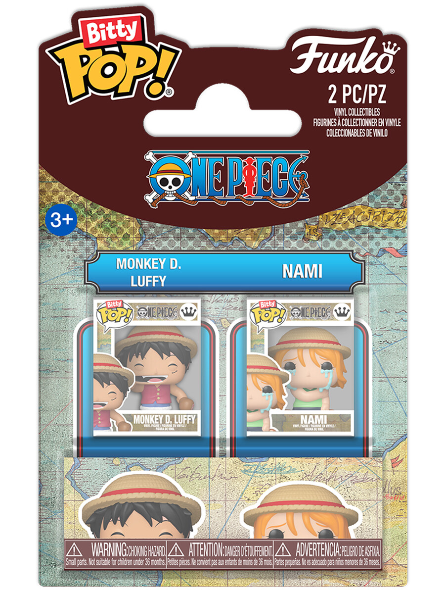 Фигурка Funko Bitty POP! One Piece Monkey D. Luffy & Nami 