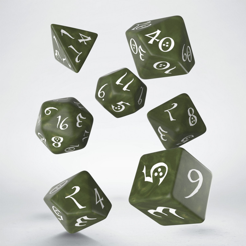 Набор кубиков Classic RPG Olive & white Dice Set (7)