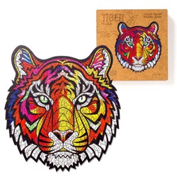 Пазл Zufa деревянный "Тигр" размер S (105 деталей)